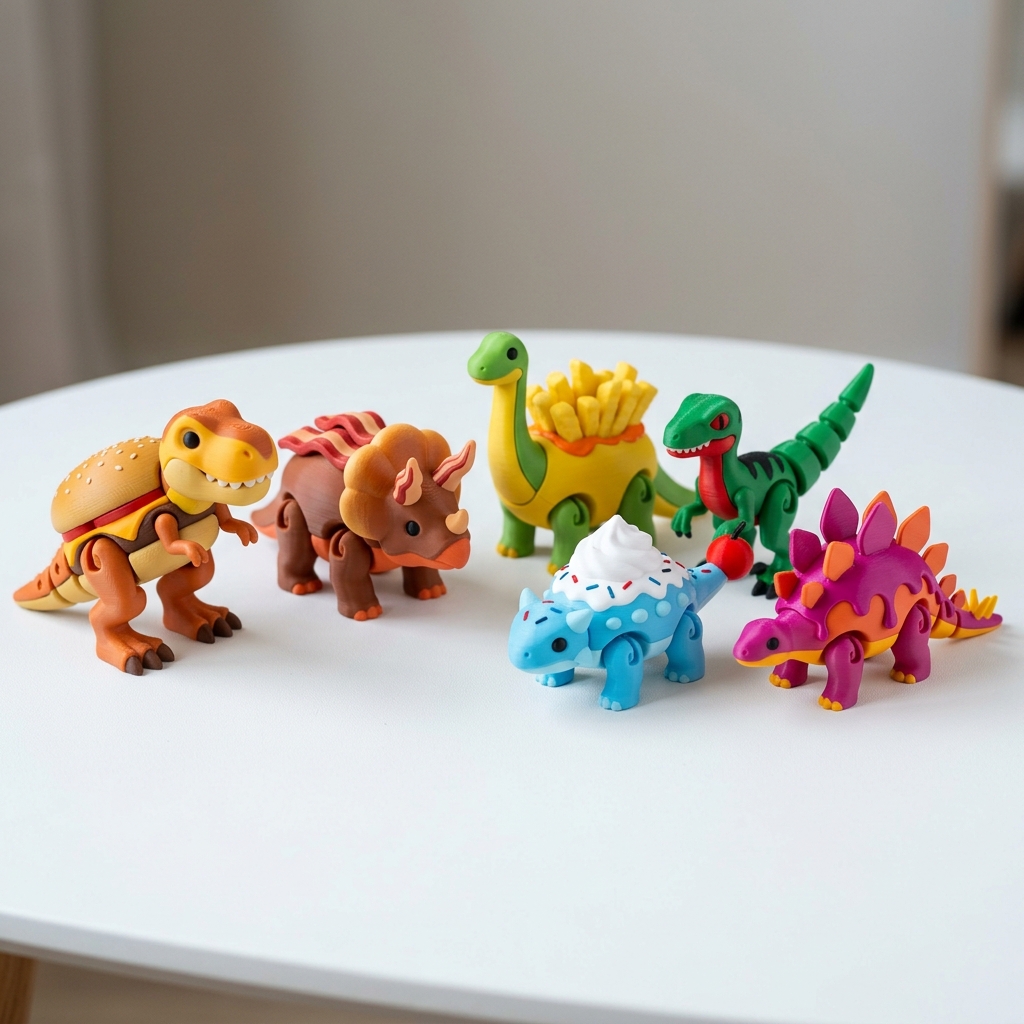 Coleção Dino Burgers 3D
